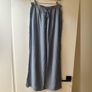 Zara Wide Leg Pants in Slate Blue